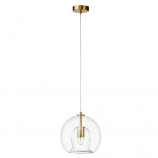 Светильник подвесной Crystal Lux LUISA SP1 BRASS/TRANSPARENT