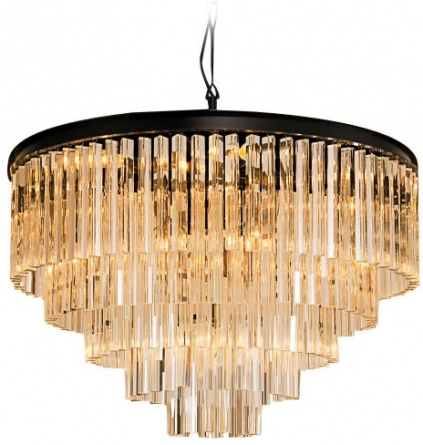 Подвесная люстра 1920s Odeon KR0387P-10A black/amber фото 1