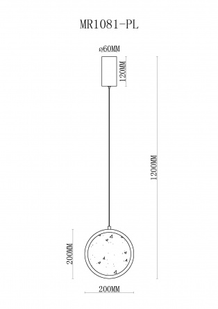 Подвесной светильник Lora MR1081-PL фото 2