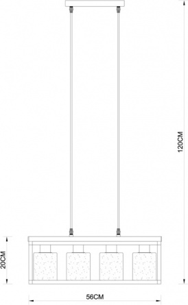 Подвесной светильник Dublin A7025SP-4BK фото 2