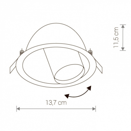 Точечный светильник Dot 8826 фото 2
