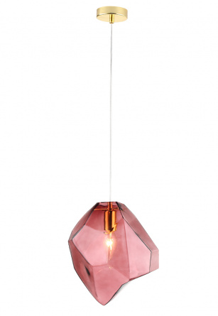 Светильник подвесной Crystal Lux NUESTRO SP1 GOLD/PINK фото 1