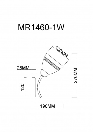 Бра Emily MR1460-1W фото 2
