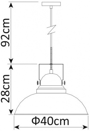 Подвесной светильник Martin A5213SP-1BR фото 2